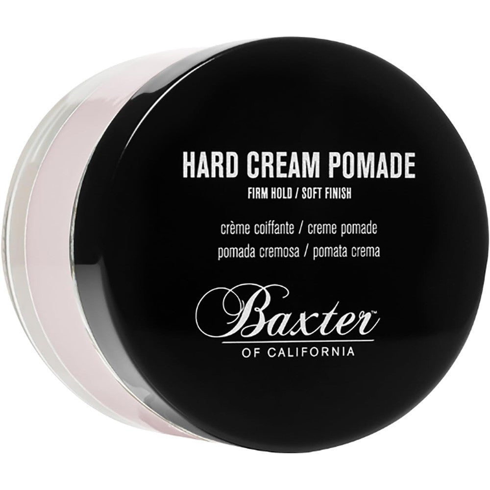 Baxter of California Hard Cream Pomade front view premium mens hair styling product