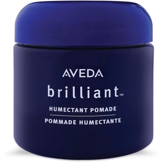 Aveda Brilliant Humectant Pomade front view jar for curly hair definition