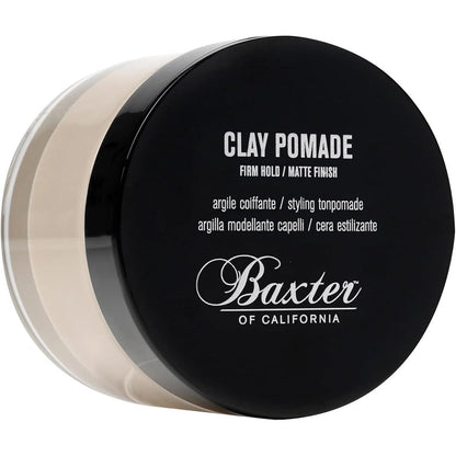 Baxter of California Clay Pomade 2 Ounce jar front view premium men's hair styling product