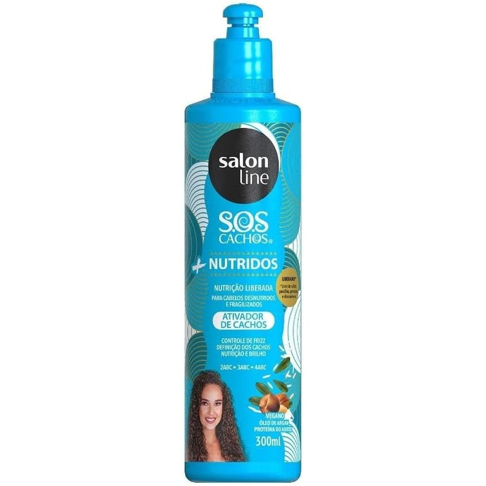 Salon Line S.O.S Cachos Argan Curl Activator front view bottle
