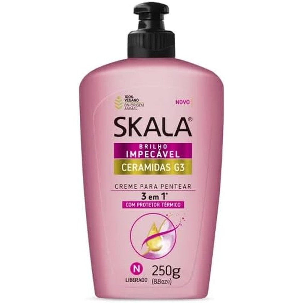 Skala Ceramidas G3 3 in 1 Combing Cream bottle front view for hair nourishment