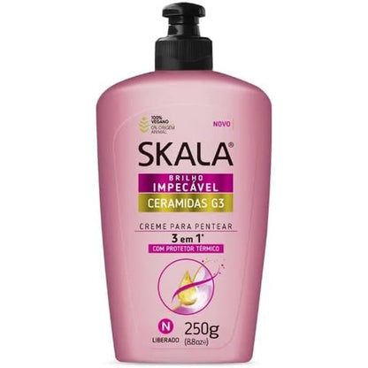 Skala Ceramidas G3 3 in 1 Combing Cream bottle front view for hair nourishment