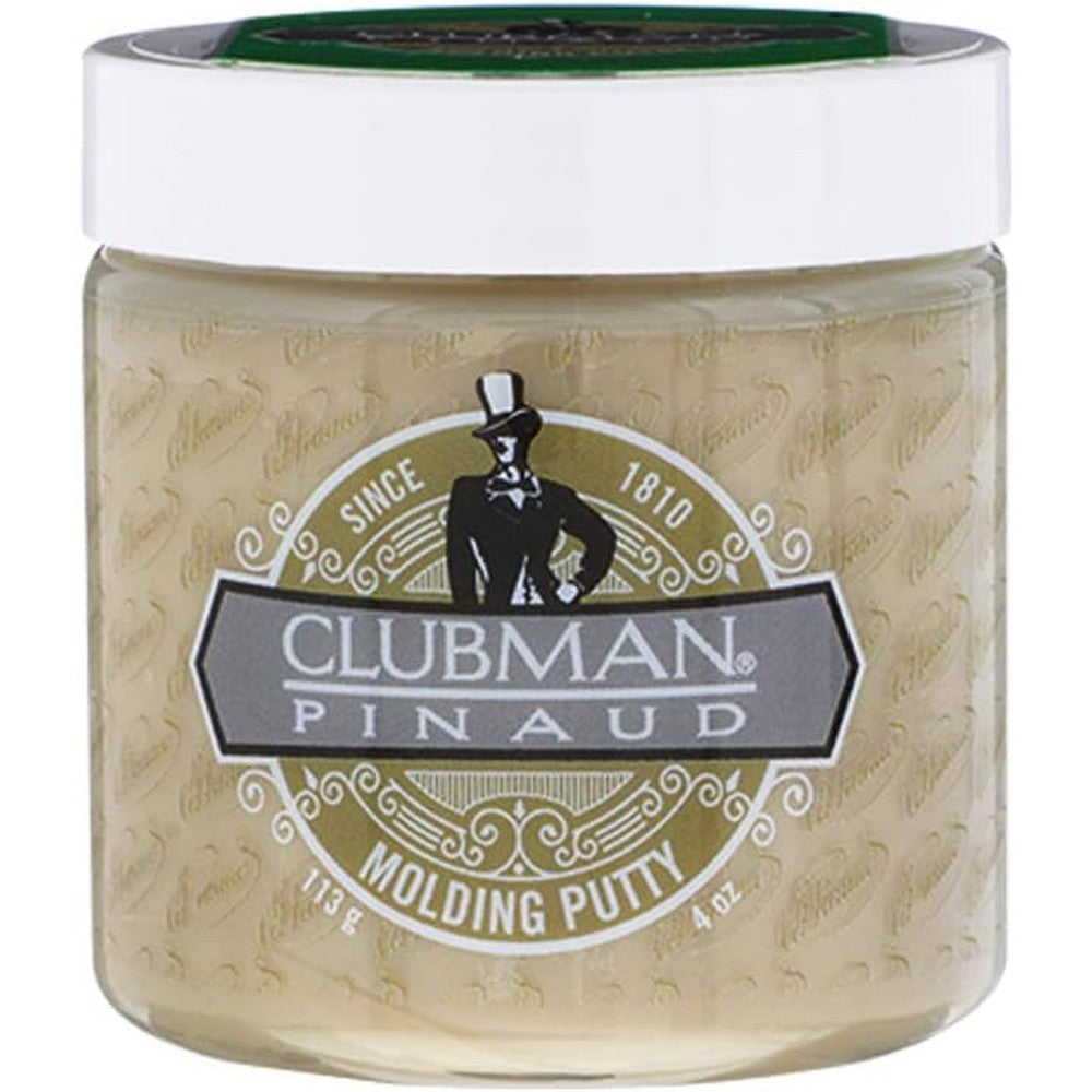 Clubman Pinaud Molding Putty 4 Ounce jar front view