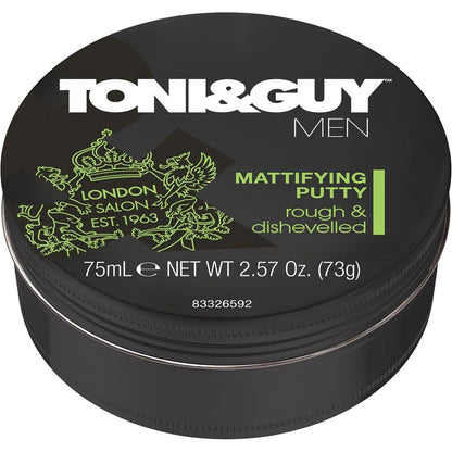 Toni and Guy Men Mattifying Putty front view packaging