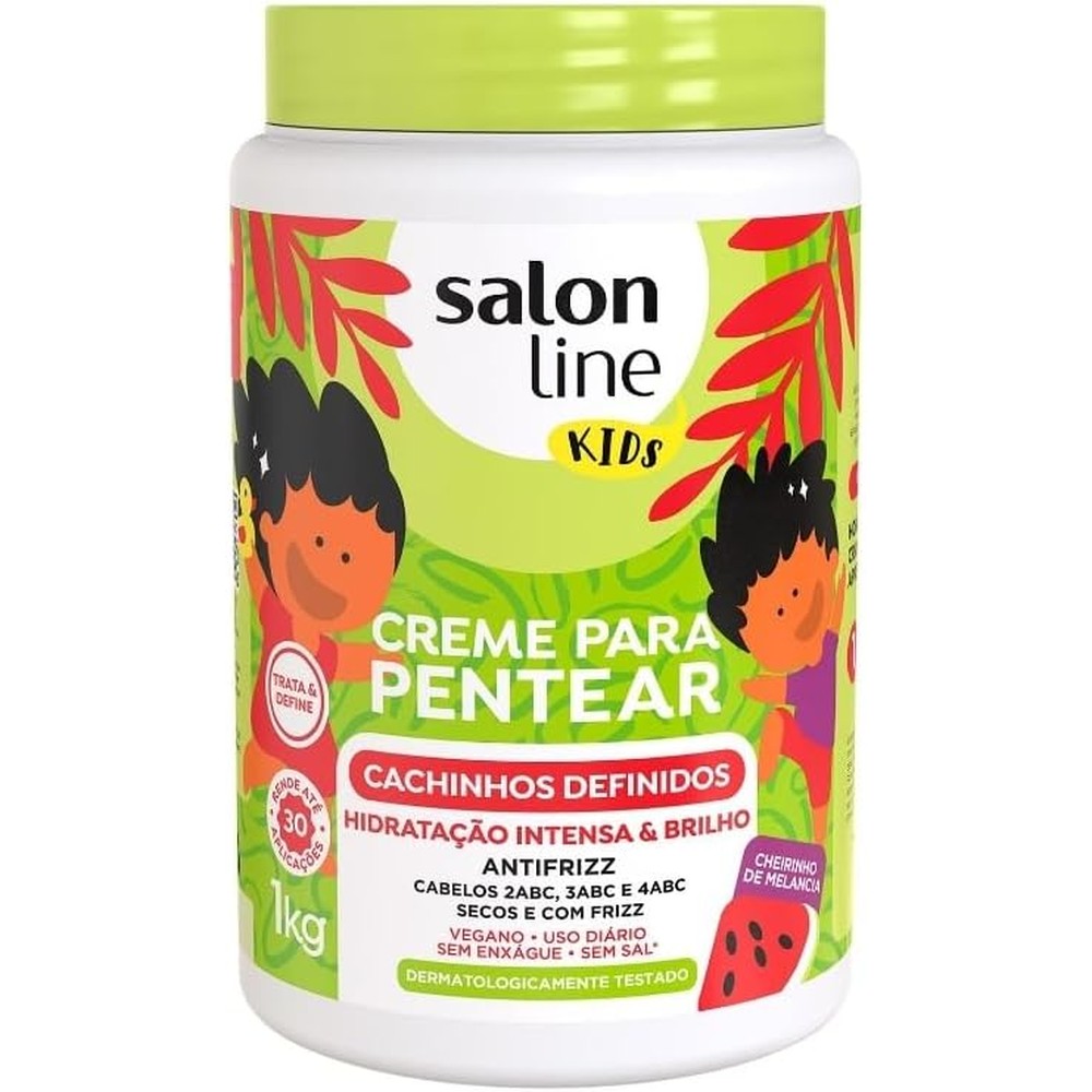Salon Line Kids Cachinhos Definidos Combing Cream front view tub