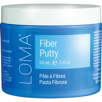 Loma Fiber Putty 3 Ounce jar front view for hair styling