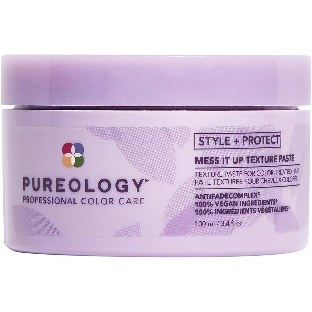 Pureology Style And Protect Mess It Up Texture Paste jar front view