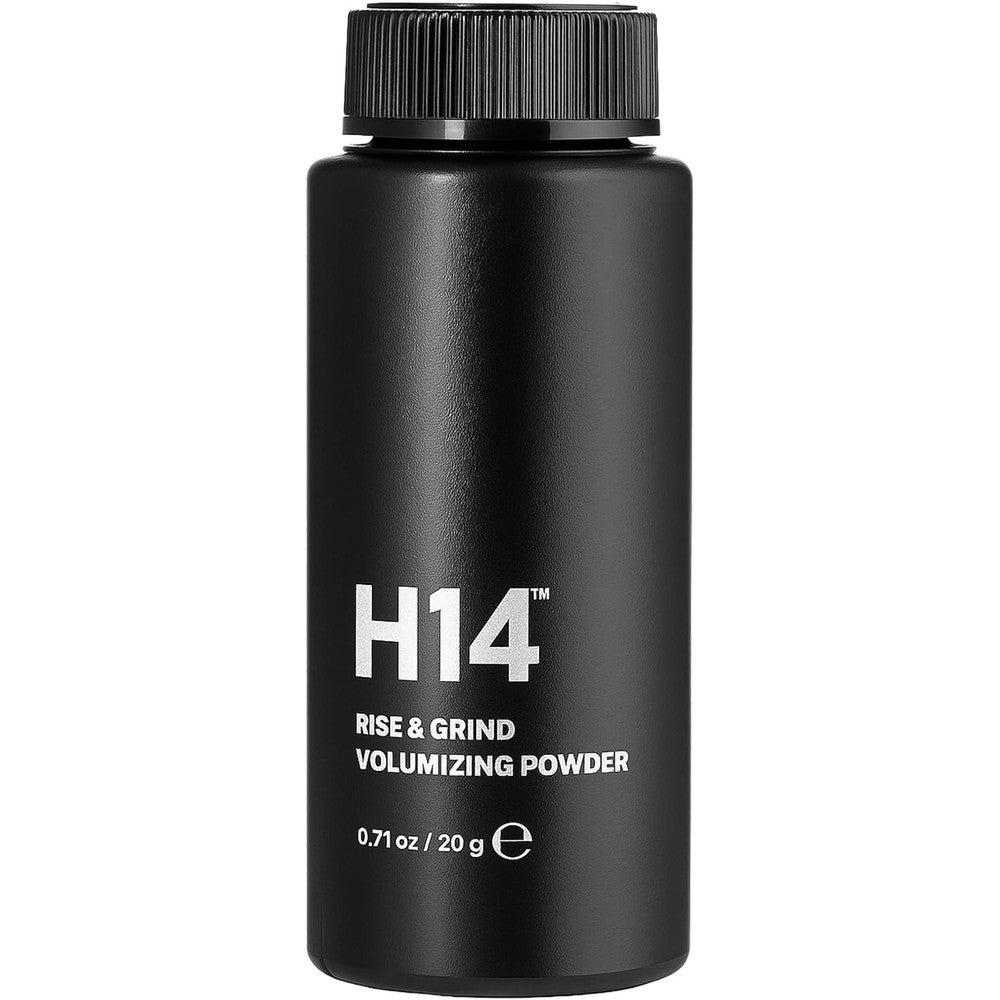 H14 Rise and Grind volumizing hair powder bottle front view