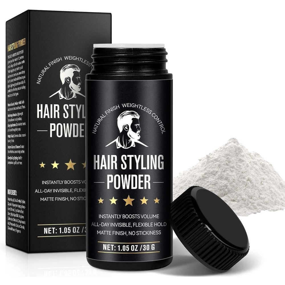 Calelon hair styling powder front view 30g container