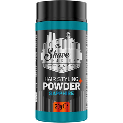 The Shave Factory Hair Styling Powder Sapphire 20g front view
