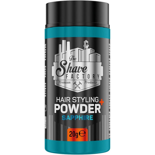 The Shave Factory Hair Styling Powder Sapphire 20g front view