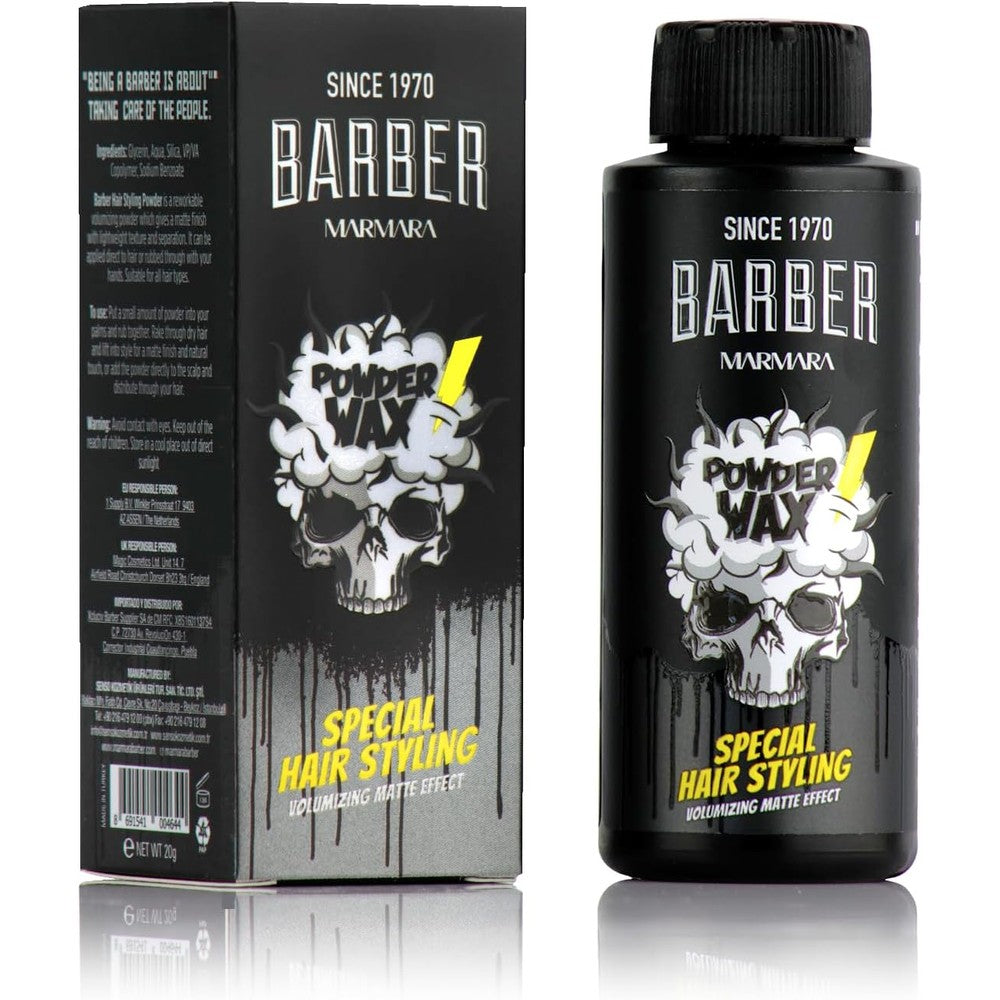 Barber Marmara Hair Powder 20 Gram front view bottle