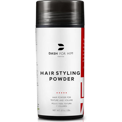 Dash For Him Instant Volume And Texture Hair Styling Powder front view 20 grams container