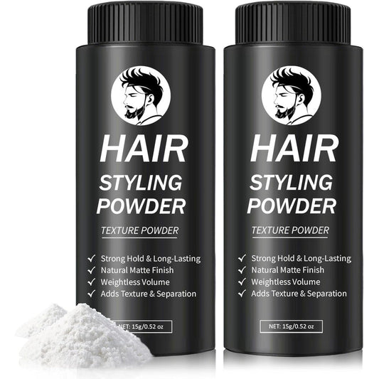 Damusi Hair Styling Powder front view showing 2 pack packaging