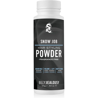 Billy Jealousy hair styling powder bottle front view