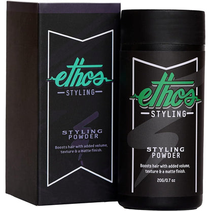Ethos Styling Texture Powder for men front view bottle