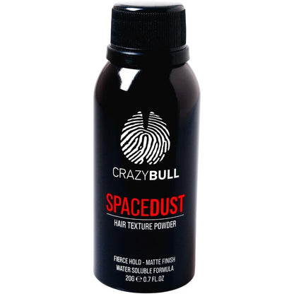 Crazy Bull Space Dust hair texture powder front view bottle