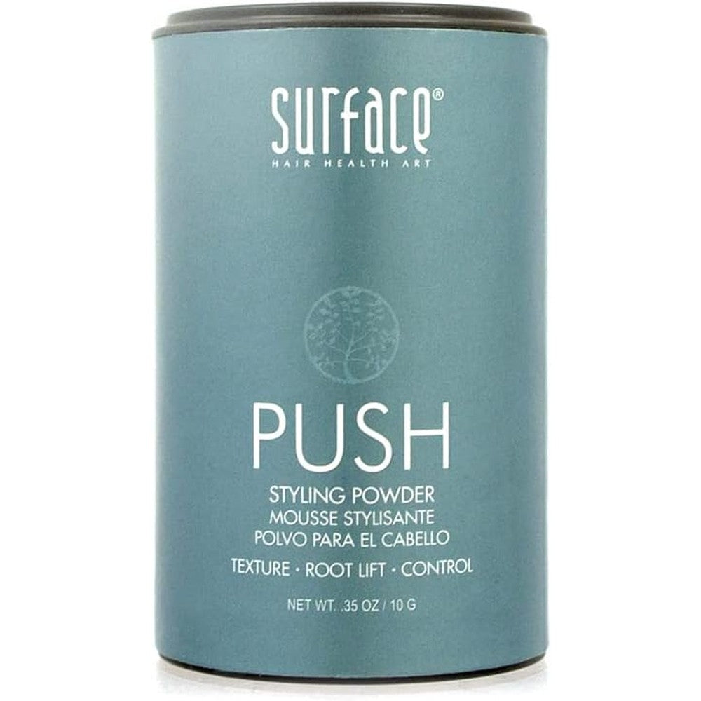 Surface Hair Push Styling Powder container front view for volume and texture