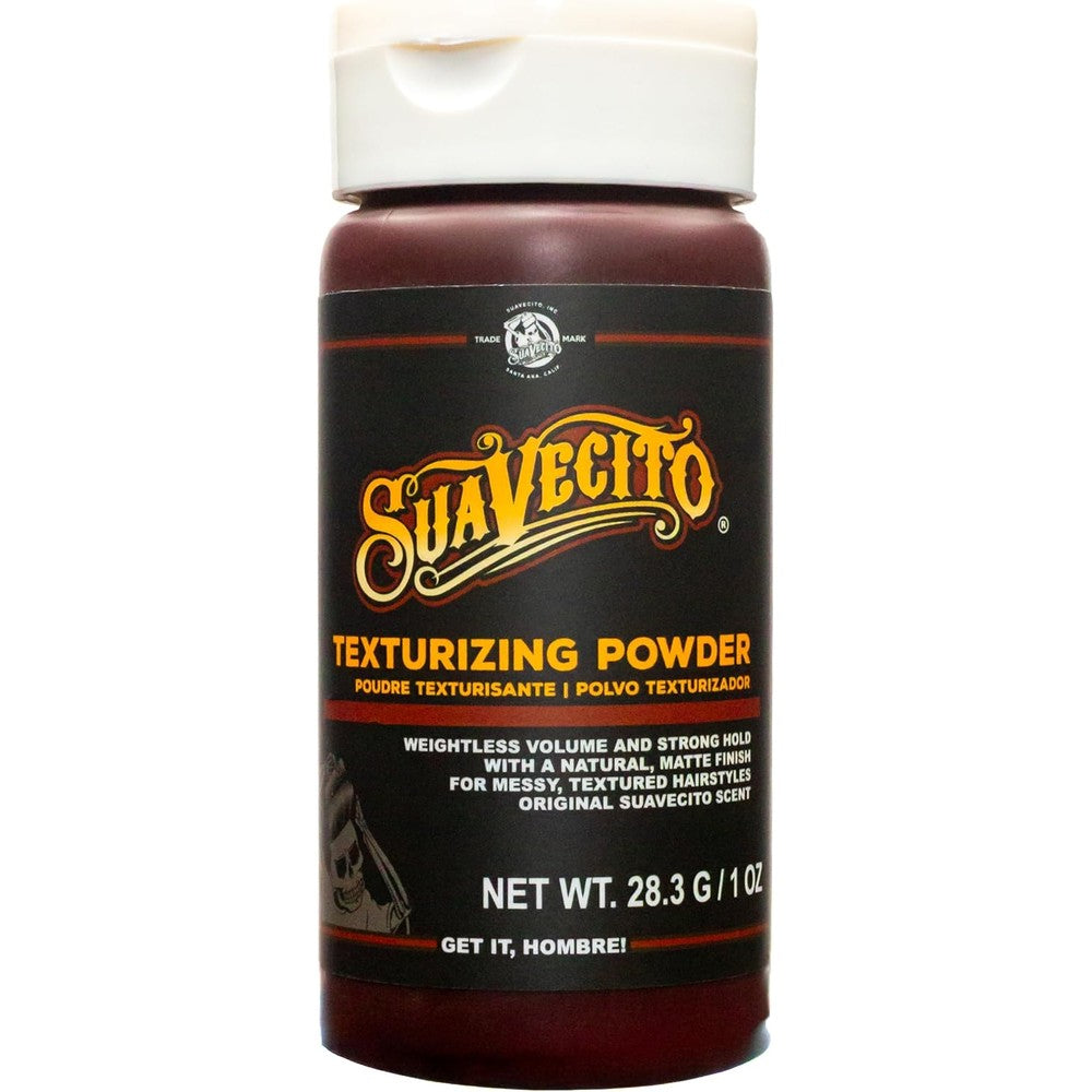 Suavecito Texturizing and Volumizing Hair Styling Powder bottle front view
