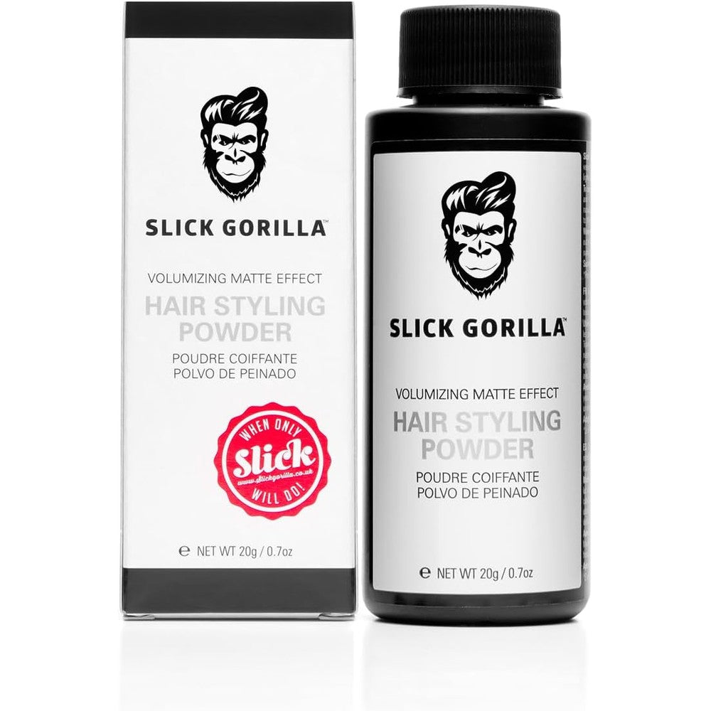 Slick Gorilla hair styling powder bottle front view