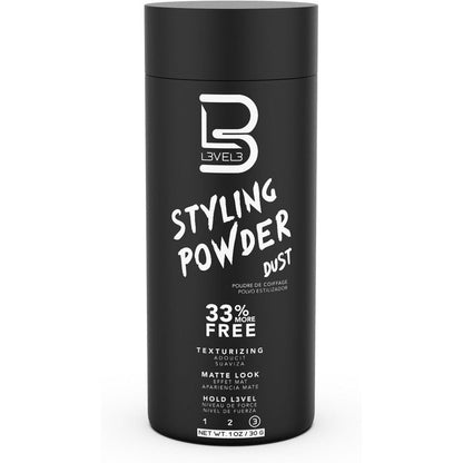 L3 Level 3 Styling Powder bottle front view for men