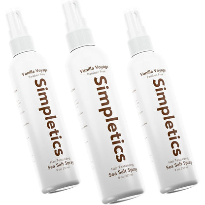 Simpletics Himalayan Sea Salt Spray 3 Pack front view showing the product packaging.
