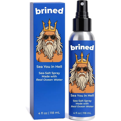 Brined Real Ocean Water Texturizing Sea Salt Spray front view for hair styling volume