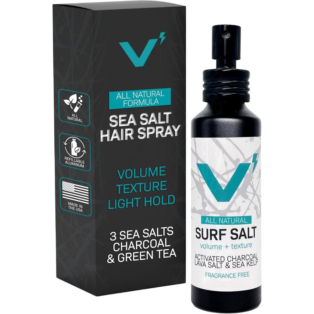 VOLT Surf Sea Salt Spray front view bottle for premium hair and beard texturizing
