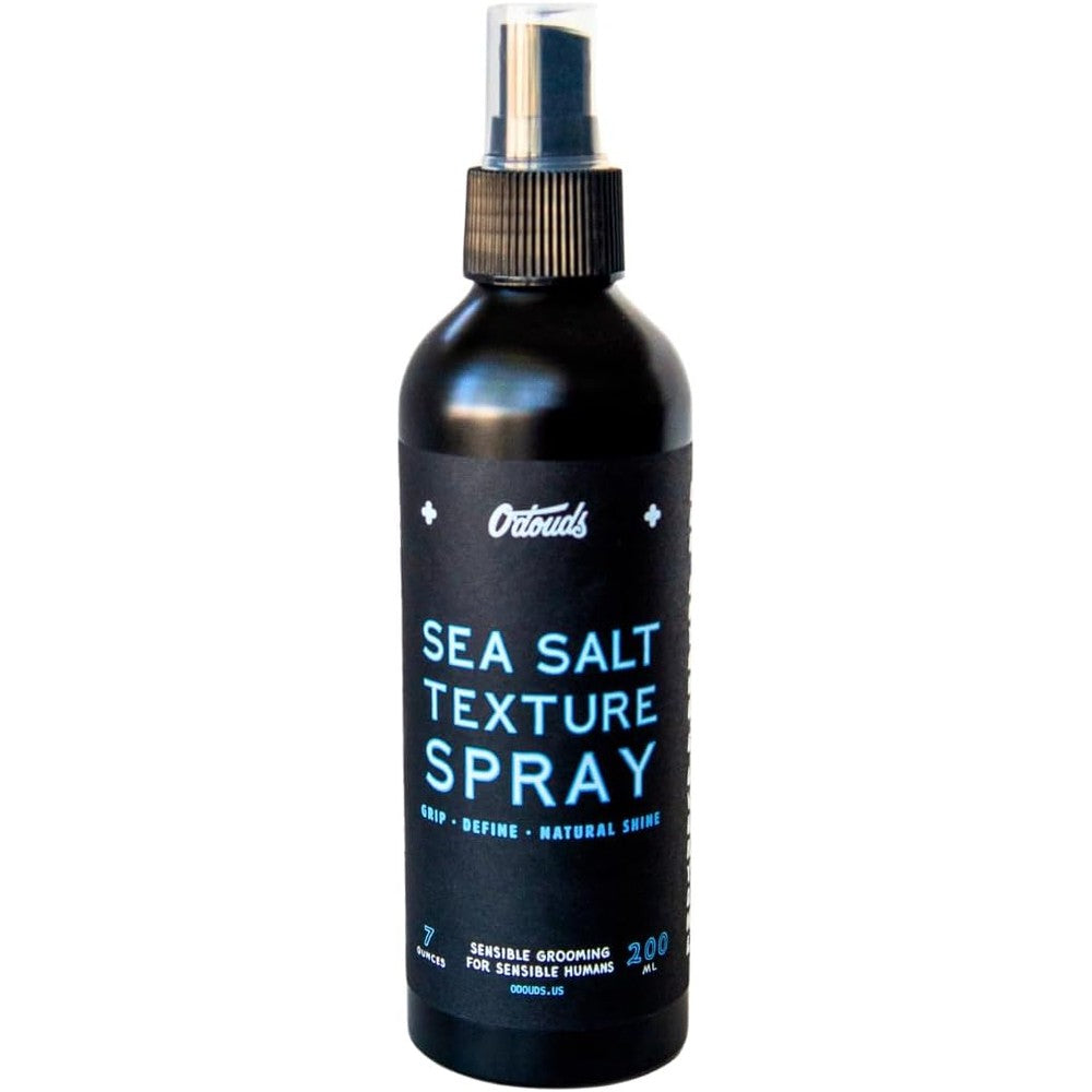 O'Douds Sea Salt Texture Spray front view showing authentic USA hair volumizer bottle