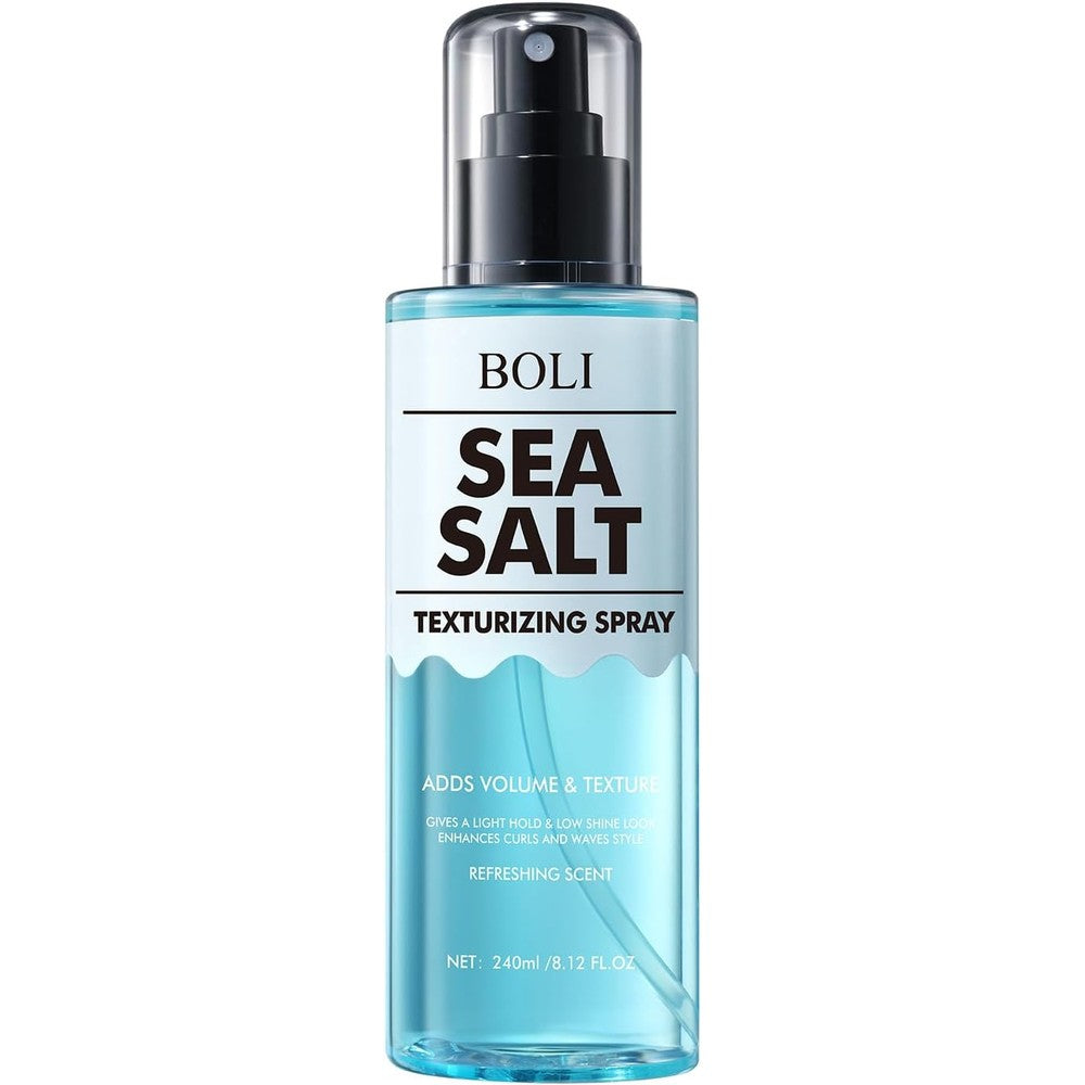 BOLI Sea Salt Spray front view bottle for hair volume and texturizing