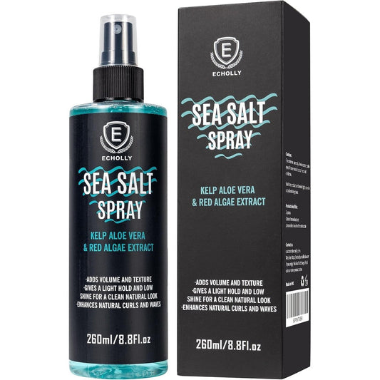 ECHOLLY sea salt spray front view volumizing hair texturizer bottle
