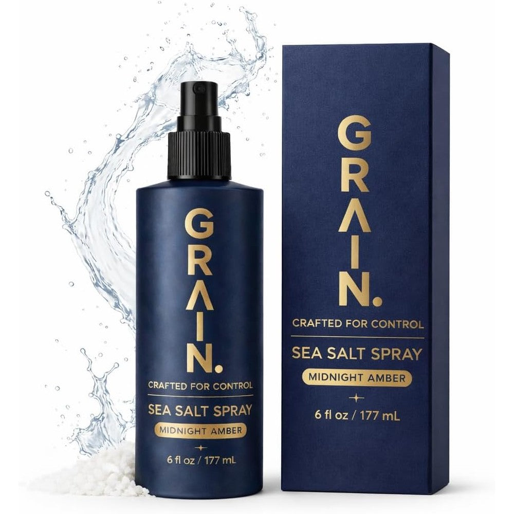 Grain Men Sea Salt Spray front view for natural hair texture styling