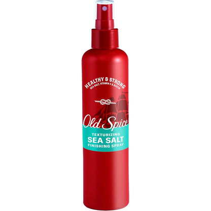 Old Spice Texturizing Sea Salt Finishing Spray front view bottle for men styling.