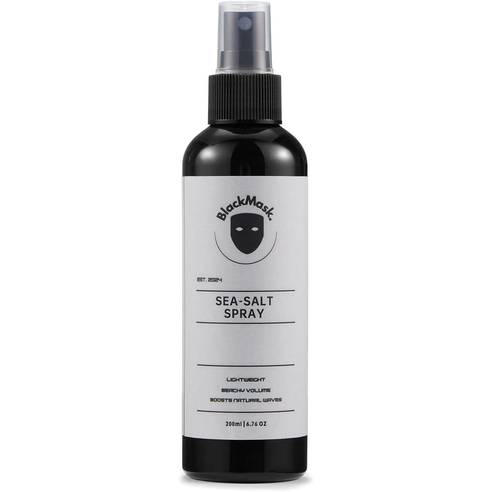 BlackMask Sea Salt Spray for Men front view texturizing hair styling product