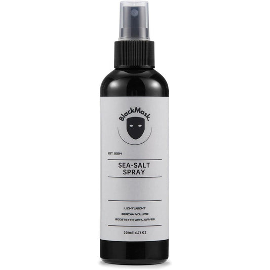 BlackMask Sea Salt Spray for Men front view texturizing hair styling product