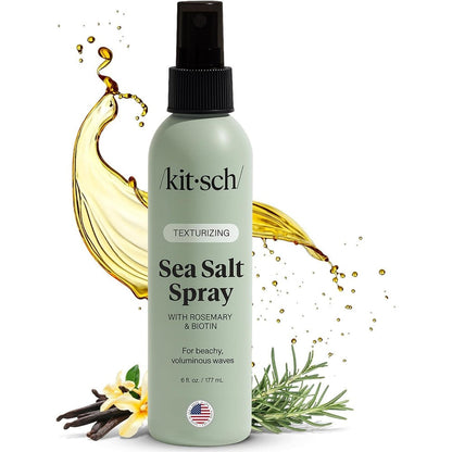 Kitsch texturizing sea salt spray front view bottle for beach waves