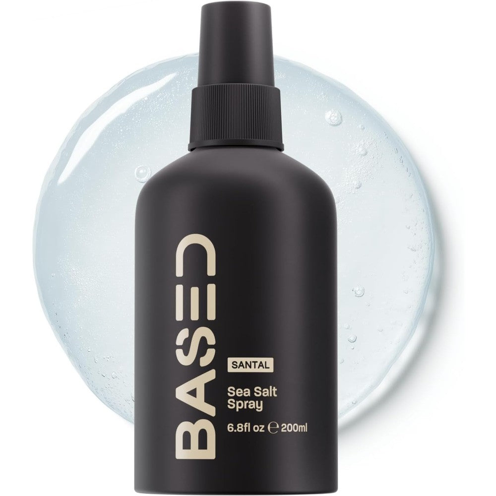 Based Bodyworks Santal Sea Salt Spray front view bottle for men styling volume