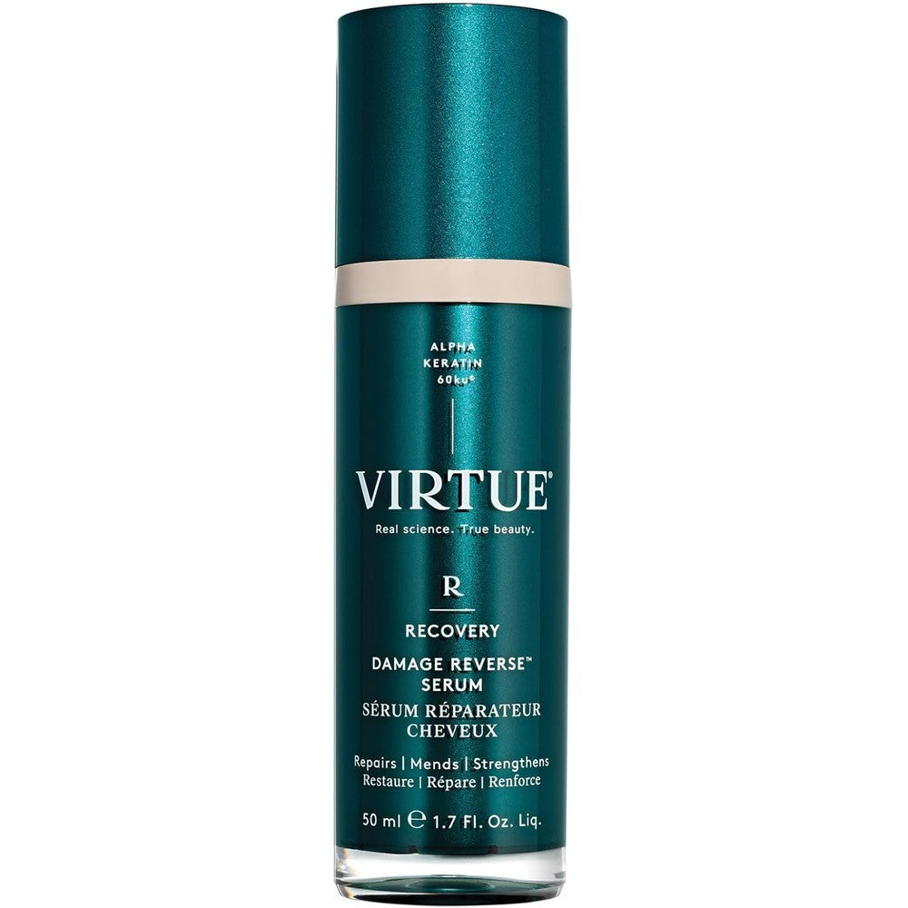 Virtue Recovery Damage Reverse Hair Serum 50ml front view bottle for bond repair