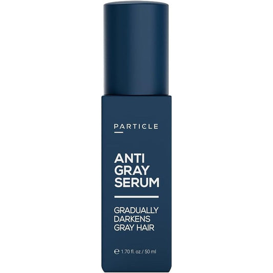 Particle Anti Gray Serum for Men front view bottle packaging