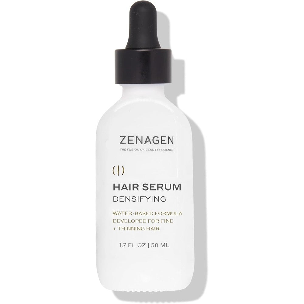Zenagen Densifying Hair Serum front view bottle for fine and thinning hair care