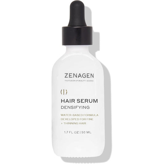 Zenagen Densifying Hair Serum front view bottle for fine and thinning hair care