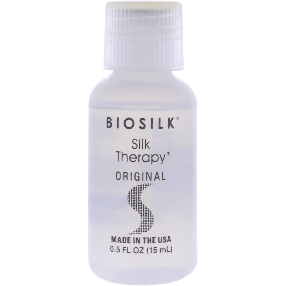 BioSilk Silk Therapy Original leave in hair treatment front view bottle