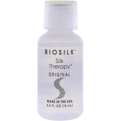 BioSilk Silk Therapy Original leave in hair treatment front view bottle