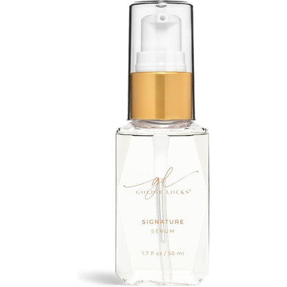 Goldie Locks Signature Hair Serum front view bottle for anti frizz protection