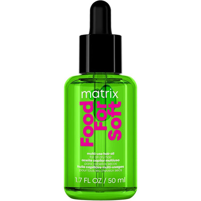Matrix Food For Soft Multi Use Hair Oil Serum front view bottle for intense hydration