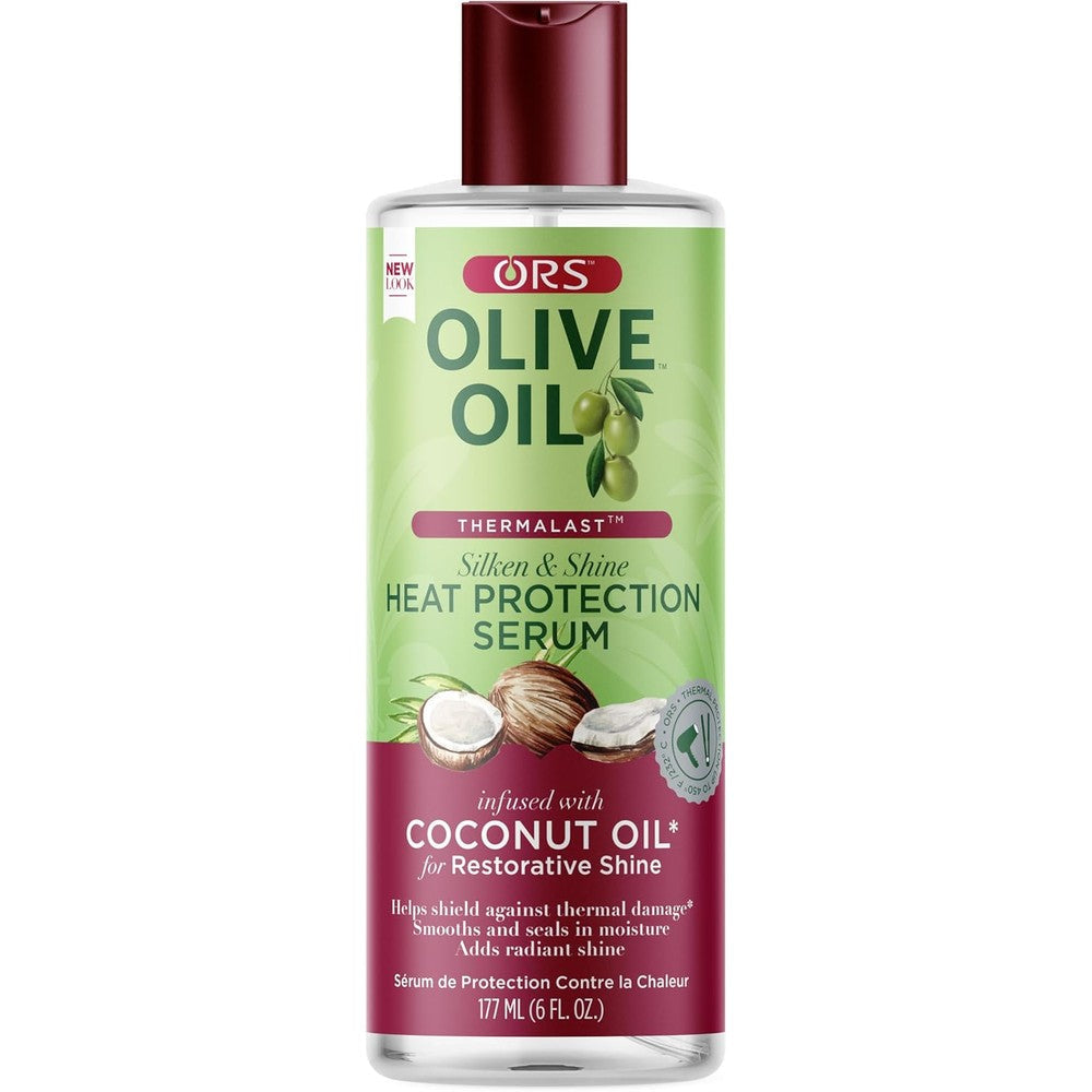 ORS Olive Oil Heat Protection Hair Serum 6 Ounces front view bottle