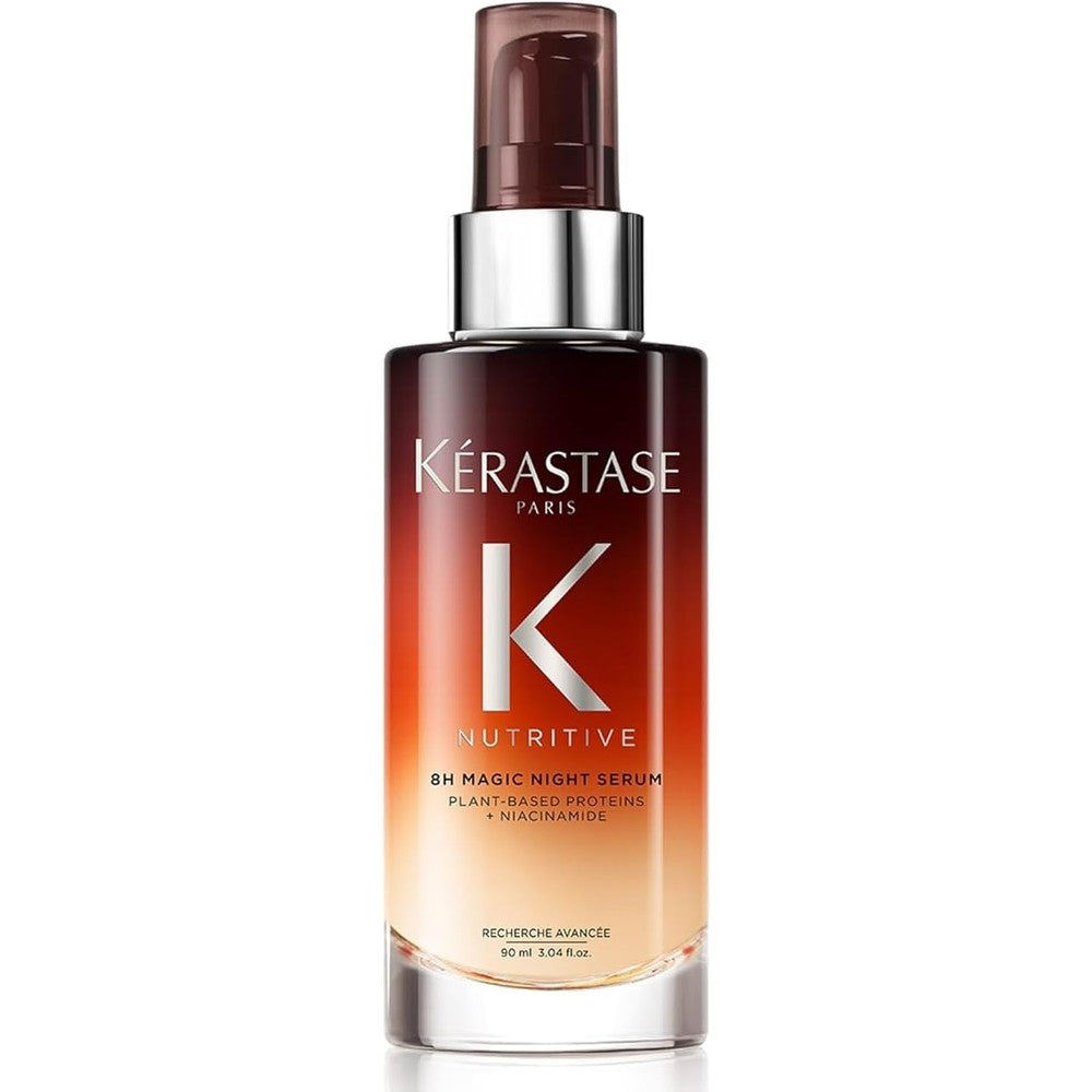 Kérastase Nutritive 8H Magic Night Hair Serum ninety milliliter bottle front view showcasing authentic packaging.