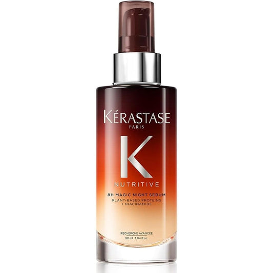 Kérastase Nutritive 8H Magic Night Hair Serum ninety milliliter bottle front view showcasing authentic packaging.
