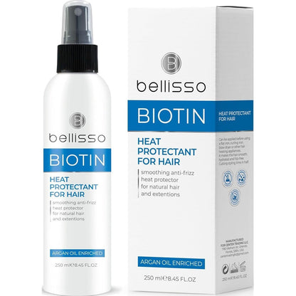 Bellisso Biotin Heat Protection Hair Spray front view