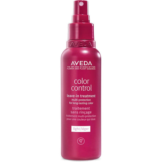 Aveda Color Control Leave In Treatment Light front view bottle showing color protection spray for fine hair.